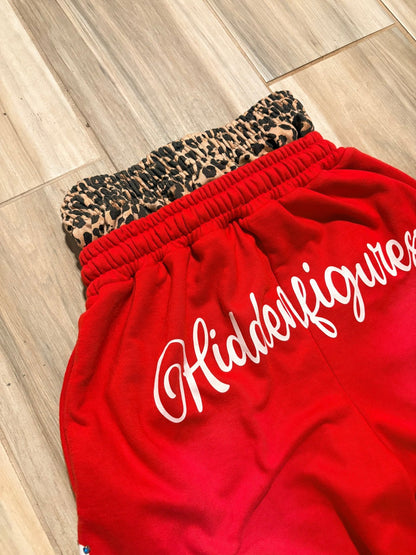 Red “HIDDEN” Shorts - HiddenfiguresUS