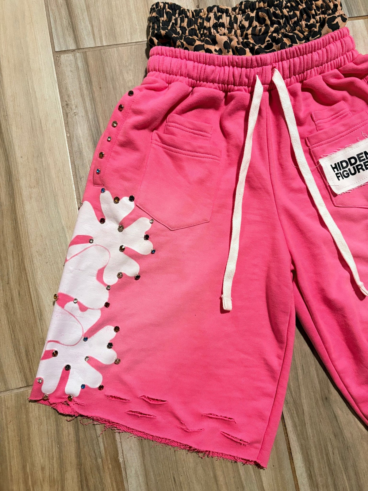 Pink "HIDDEN" Shorts - HiddenfiguresUS