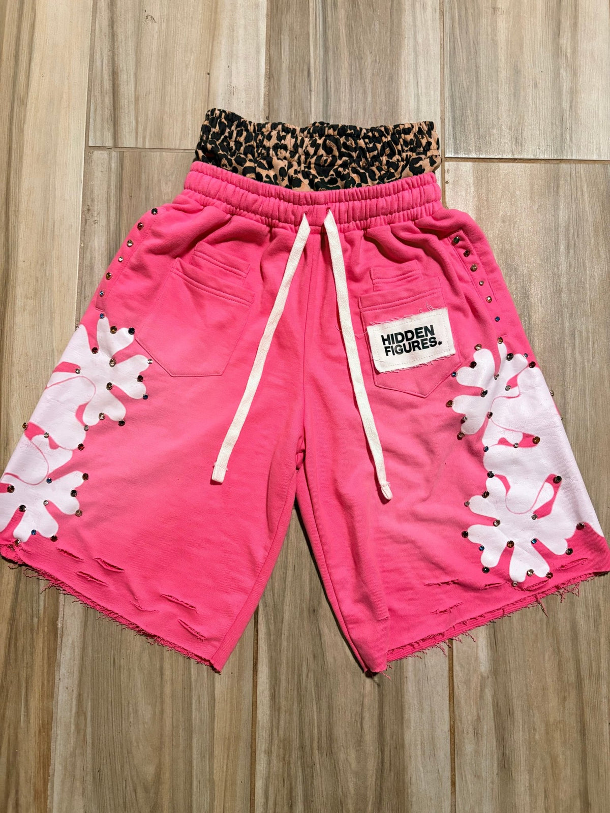 Pink "HIDDEN" Shorts - HiddenfiguresUS