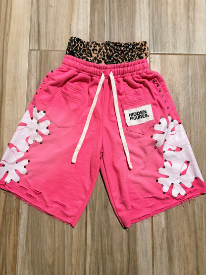 Pink "HIDDEN" Shorts - HiddenfiguresUS
