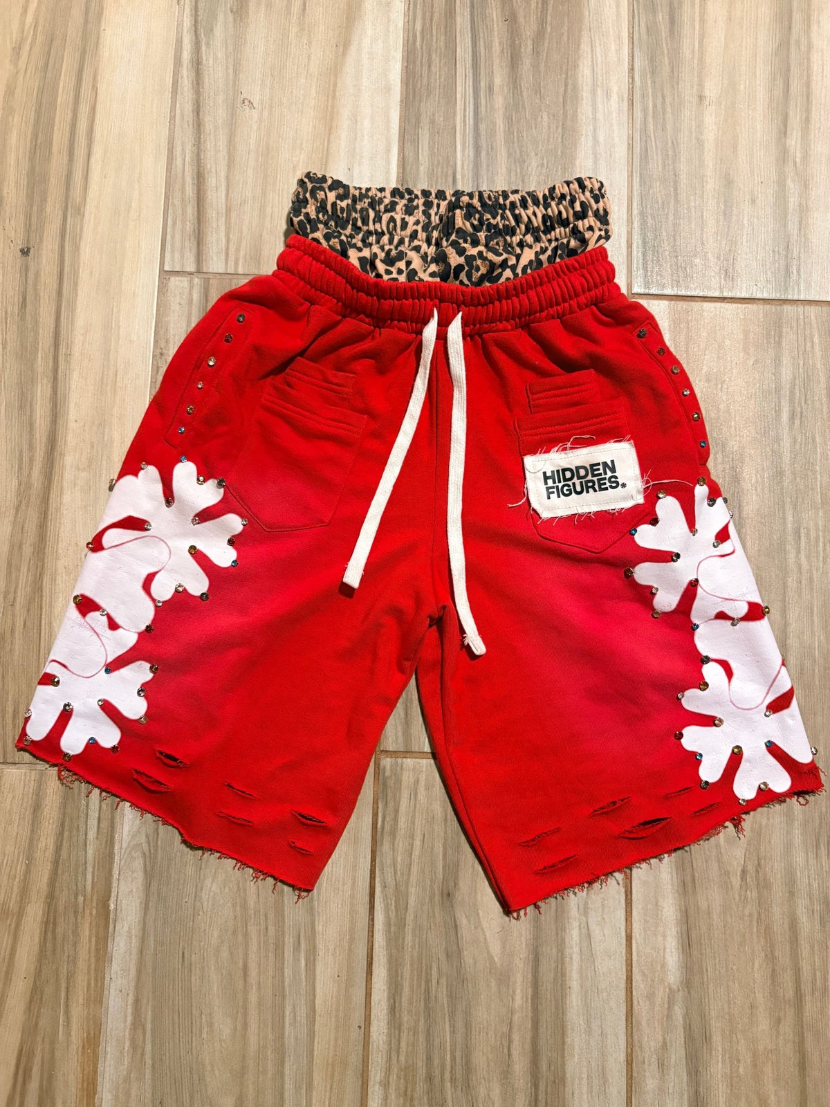 Red “HIDDEN” Shorts - HiddenfiguresUS
