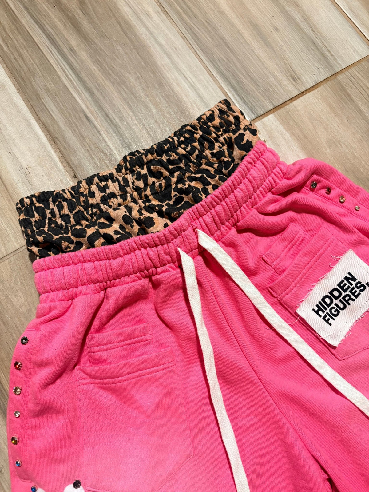 Pink "HIDDEN" Shorts - HiddenfiguresUS
