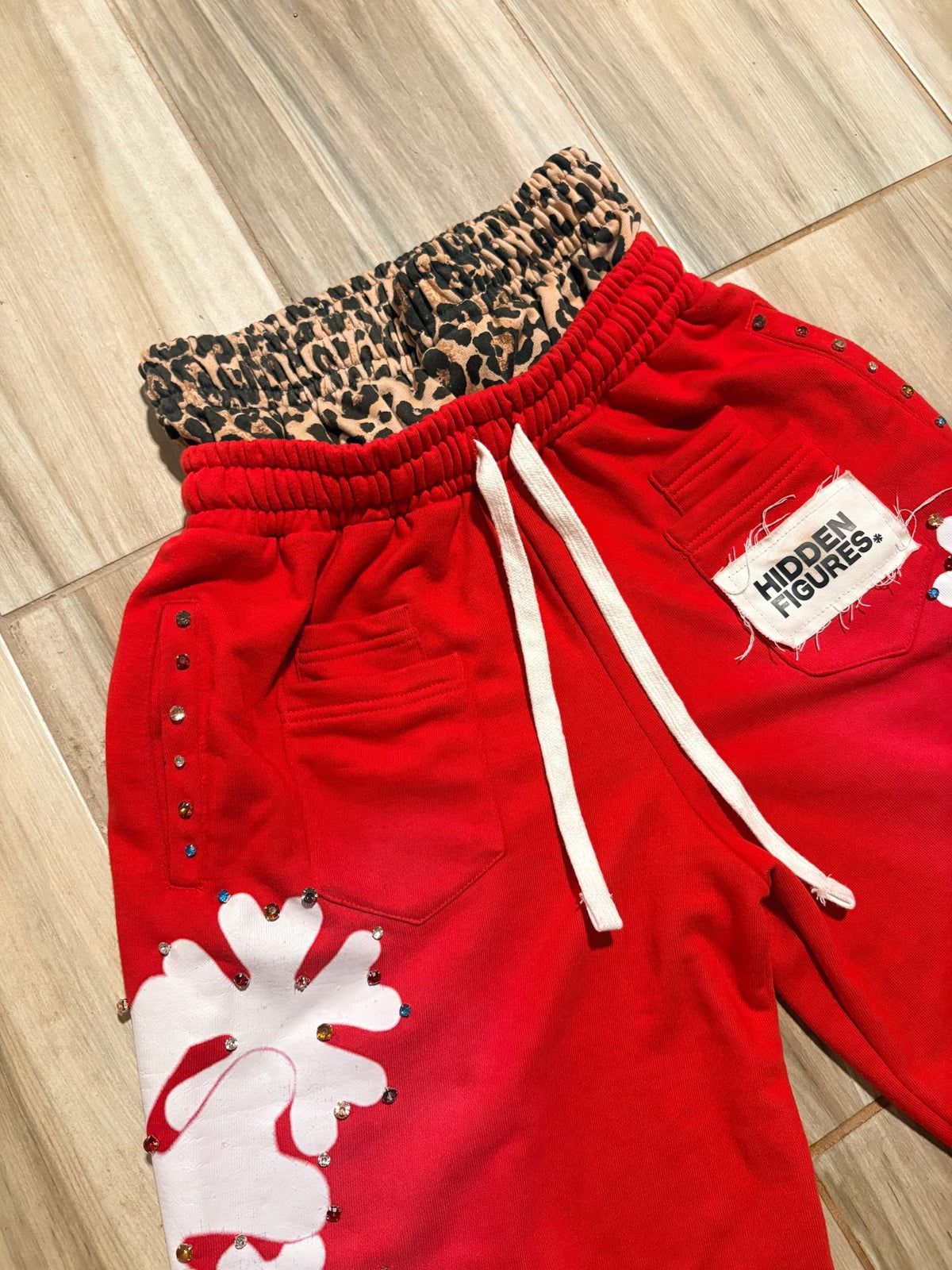 Red “HIDDEN” Shorts - HiddenfiguresUS