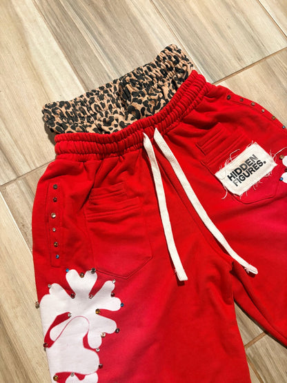 Red “HIDDEN” Shorts - HiddenfiguresUS