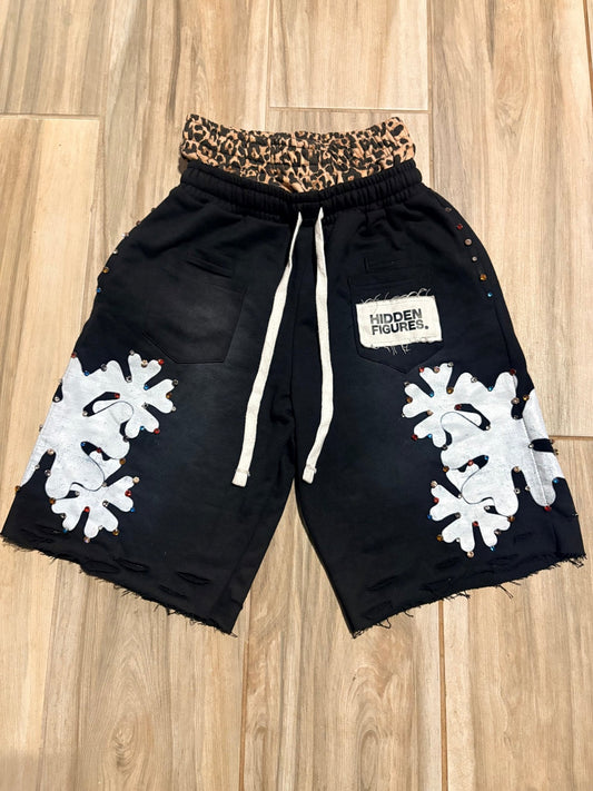 Black “HIDDEN” Shorts - HiddenfiguresUS